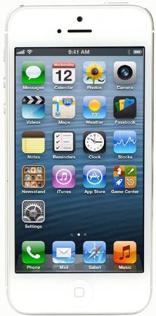 Смартфон Apple iPhone 5 64Gb White & Silver - Щёкино